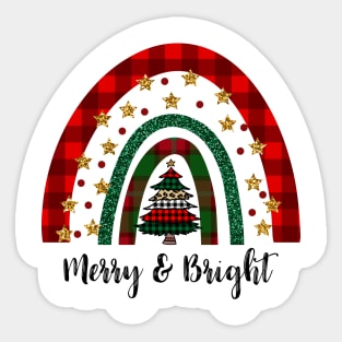 Christmas Rainbow. Sticker